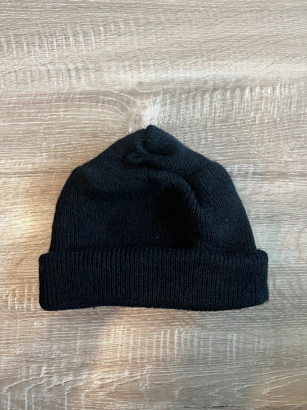 US Military 100% Wool Watch Cap Beanie Black Seneca Cayuga Industries NSN 8405 V